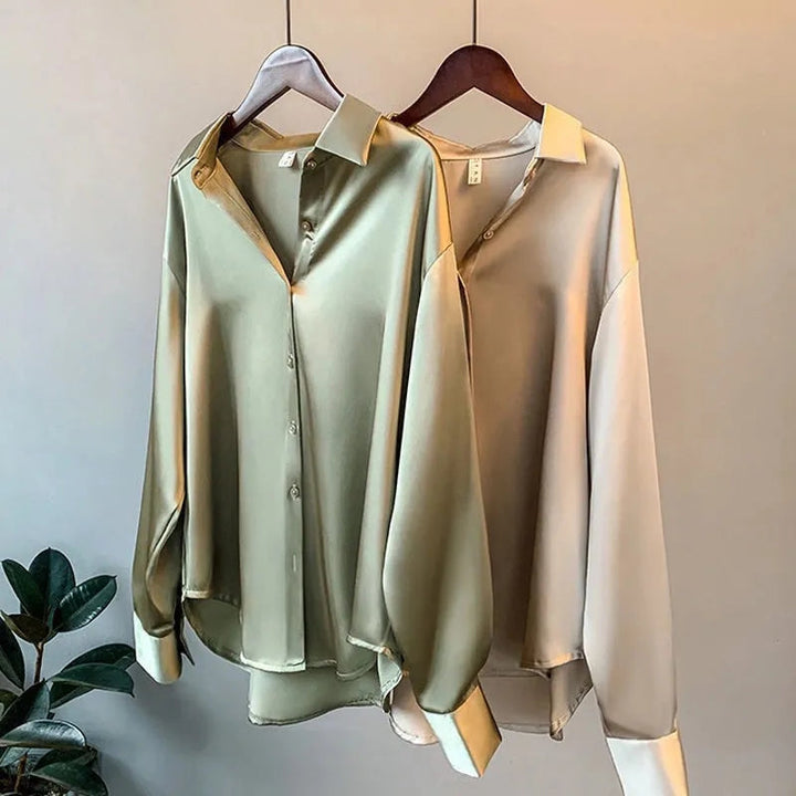 SOFIA | Camicia in Raso da Donna