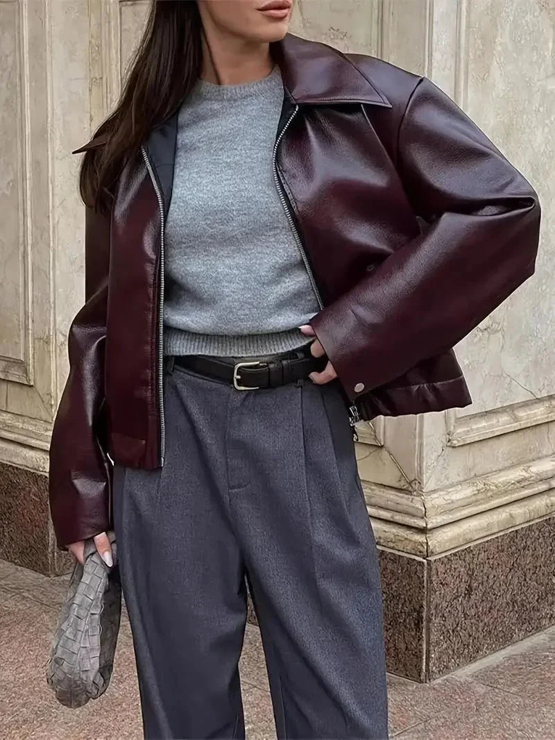 Vivienne | Giacca Retro in Ecopelle