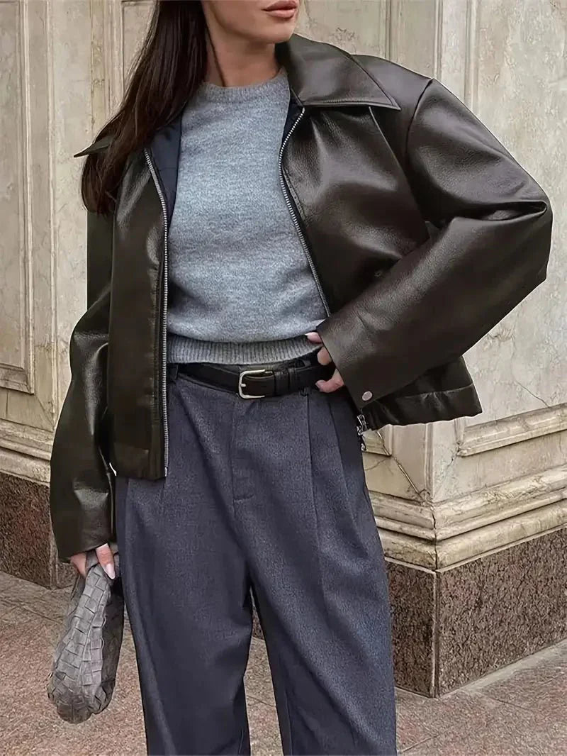 Vivienne | Giacca Retro in Ecopelle