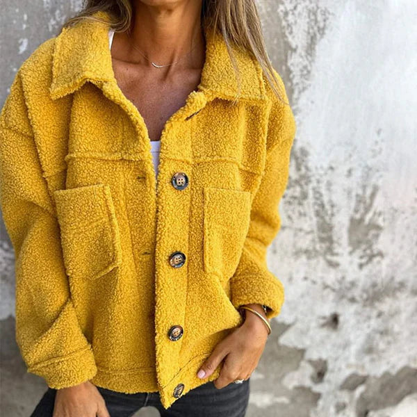 Renata - Giacca corta in lana con revers