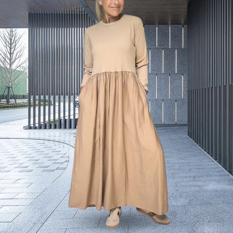 Liliana | Abito Midi in Maglia a Maniche Lunghe