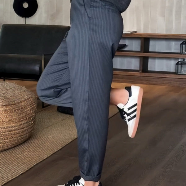 Caterina | Pantaloni a Righe Eleganti