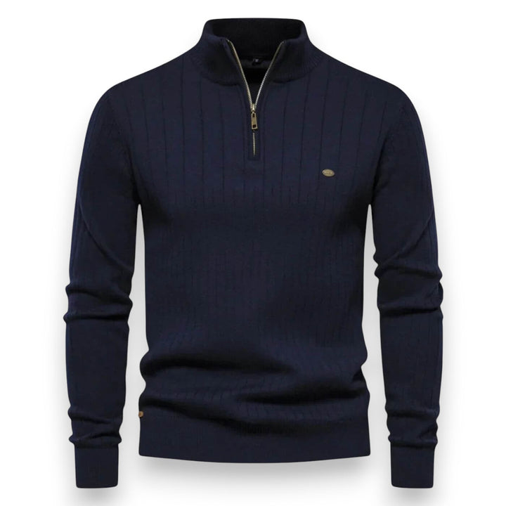Andrea | Maglione Uomo Comfort con Mezza Zip Elegante
